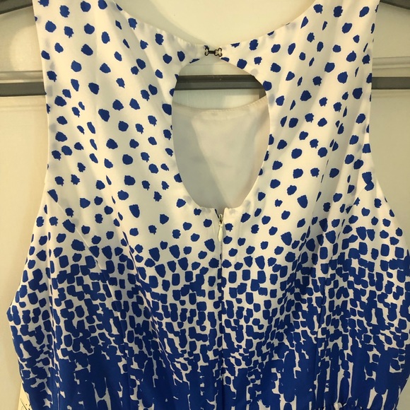 NWT Eliza J Nordstrom Santorini Blue & White Dress 14 - Picture 6 of 11
